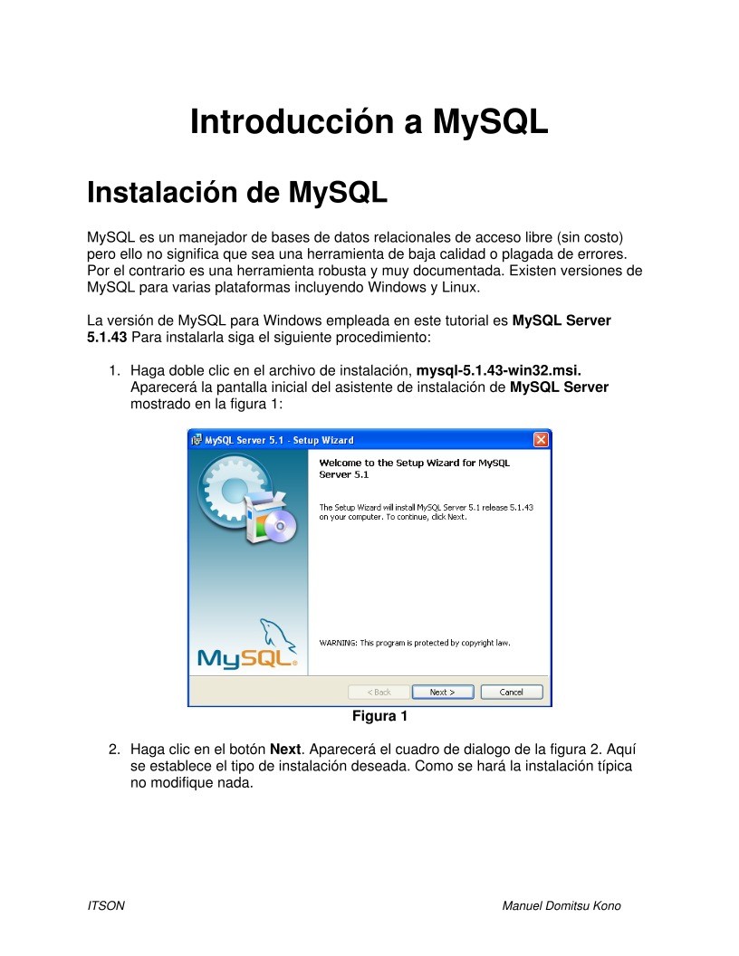 Imágen de pdf Introducción a MySQL